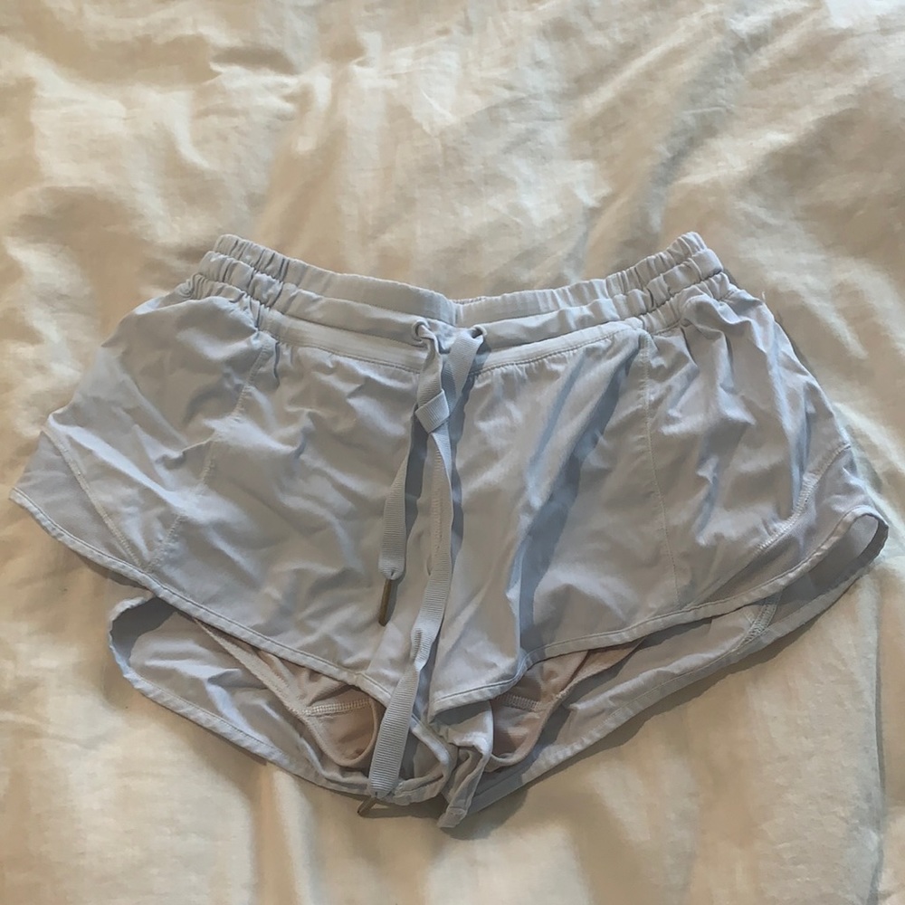 Lululemon White Hotty Hot Shorts